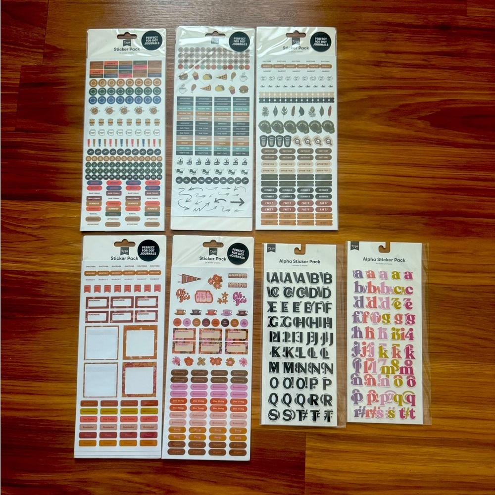7 Sticker Packs